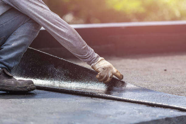 Professional Waterproofing technician working in Newton, WI
